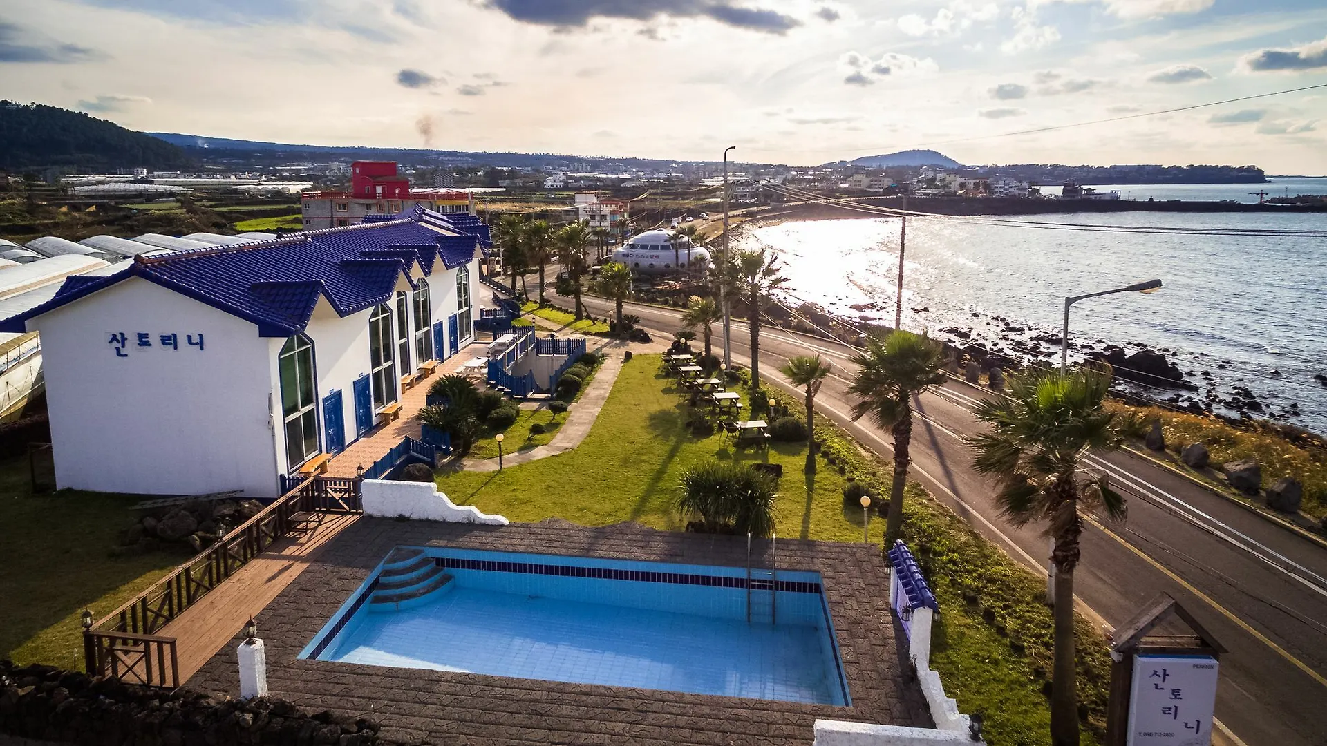 Prázdninový dům Santorini Pension Čedžu Jižní Korea